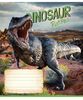 Тетрадь в клетку 12 листов, цветная обложка ВД-лак, дизайн: Dinosaur Школярик 012-3310K