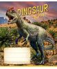 Тетрадь в клетку 12 листов, цветная обложка ВД-лак, дизайн: Dinosaur Школярик 012-3310K