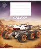 Тетрадь в косую линию 12 листов, цветная обложка ВД-лак, дизайн: Galaxy Школярик 012-3385C