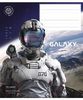 Тетрадь в клетку 12 листов, цветная обложка ВД-лак, дизайн: Galaxy Школярик 012-3385K