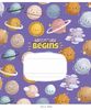 Тетрадь в клетку 12 листов, цветная обложка УФ-лак, дизайн: Adventure begins Школярик 012-3416K