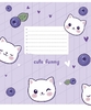 Тетрадь в линию 12 листов, цветная обложка ВД-лак, дизайн: Cute Школьник 012-3549L