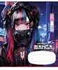 Тетрадь в клетку 18 листов, цветная обложка с глитером, дизайн: Manga Школярик 018-3323K
