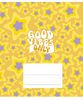 Зошит в лінію 18 аркушів, кольорова обкладинка ВД-лак, дизайн: Good vibes only 018-3561L Школярик