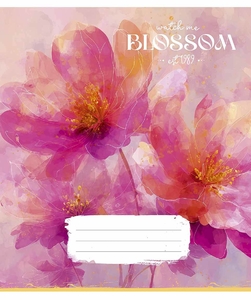 Зошит в клітинку 36 аркушів, кольорова обкладинка ВД-лак, дизайн: Golden blossom. Star Школярик 036-3786K