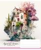 Зошит в лінію 48 аркушів, кольорова обкладинка ВД-лак, дизайн: Aquarell dream Школярик 048-3289L