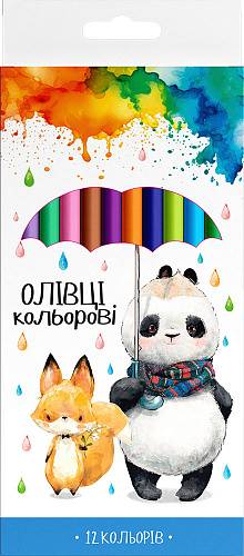 Карандаши цветные, 12 цветов 139SH-12 Школярик Карандаши цветные, 12 цветов 139SH-12 Школярик