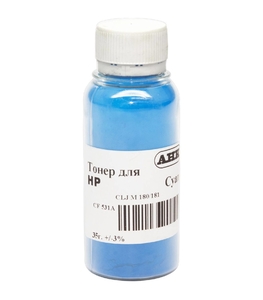 Тонер голубой Cyan для HP CLJ M180/181 бутль 35 г АНК