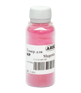 Тонер пурпуровий Magenta для HP CLJ M180/181 бутль 35 г АНК