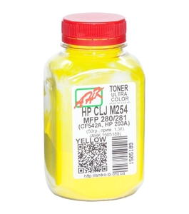 Тонер желтый Yellow для HP CLJ M254/MFP280/281 бутыль 50 г АНК