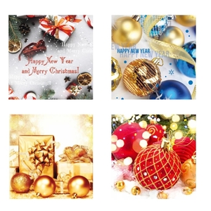 Пакет подарунковий середній, 17х26х8 см, мікс видів Новорічний NGS