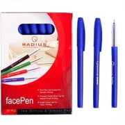 Ручка масляна синя 0.7 мм з матовим корпусом Face pen Radius