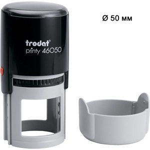 Оснастка к печати пластиковая R 50 мм с колпачком Trodat 46050 (500 R Ideal) цвет корпуса: черный