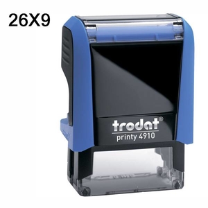 Оснащення до штампу пластикове 26х9 мм TRODAT printy 4910, колір корпусу: синьо-чорний