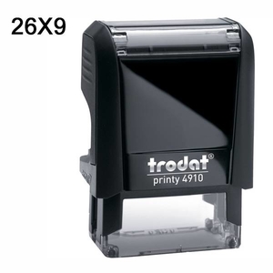 Оснащення до штампу пластикове 26х9 мм TRODAT printy 4910, колір корпусу: чорний