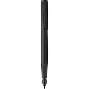 Ручка перова, тонке перо F, в комплекті синій та чорний картридж, серія: INGENUITY Black Matte BT 60 311 Parker