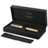 Ручка перова синя, тонке перо F + чохол, серія: SONNET 17 SE Cisele Gold GT 68 611 Parker