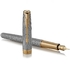 Ручка перьевая синяя, тонкое перо F, серия: SONNET 17 Cisele Silver GT 88 211 Parker