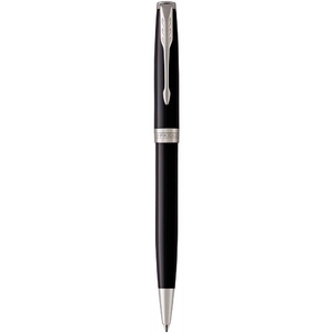 Ручка кулькова автоматична поворотна чорна 1 мм, серія: SONNET 17 Black Lacquer CT 86 132 Parker