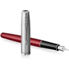 Ручка перова синя, тонке перо F, серія: SONNET 17 Essentials Metal & Red Lacquer 83 611 Parker