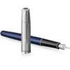 Ручка перова синя, тонке перо F, серія: SONNET 17 Essentials Metal & Blue Lacquer 83 711 Parker