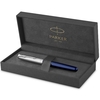 Ручка перова синя, тонке перо F, серія: SONNET 17 Essentials Metal & Blue Lacquer 83 711 Parker