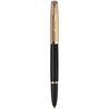 Ручка перова, тонке перо F, серія: PARKER 51 Deluxe Black GT 57 011 Parker