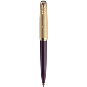 Ручка кулькова автоматична поворотна чорна 1 мм, серія: PARKER 51 Deluxe Plum GT 57 132 Parker