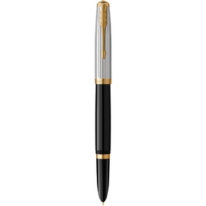 Ручка перова, тонке перо F, серія: PARKER 51 Premium Black GT 56 111 Parker
