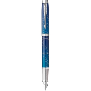 Ручка перьевая синяя, тонкое перо F, серия: IM 17 Premium Last Frontier Submerge CT 25 211 Parker
