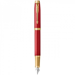 Ручка перьевая синяя, тонкое перо F, серия: IM 17 Premium Red GT 24 811 Parker