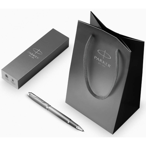 Ролер чорний 0,5 мм + подарунковий пакет, серія: IM 17 Rituals Grey CT 29 222 Parker