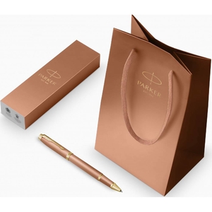 Роллер черный 0,5мм + подарочный пакет, серия: IM 17 Rituals Uplifting Orange GT 29 322 Parker