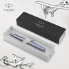 Ручка перьевая синяя, среднее перо М, серия: VECTOR 17 XL Metallic Silver Blue CT 06 112 Parker