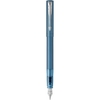 Ручка перьевая синяя, среднее перо М, серия: VECTOR 17 XL Metallic Teal CT 06 212 Parker