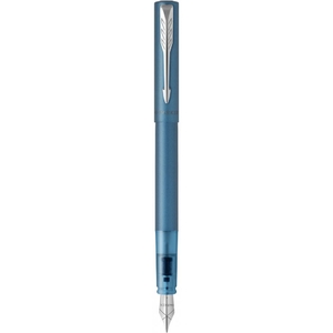 Ручка перьевая синяя, среднее перо М, серия: VECTOR 17 XL Metallic Teal CT 06 212 Parker