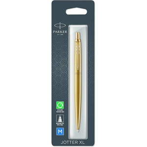 Ручка кулькова автоматична синя 1 мм, серія: JOTTER 17 XL Monochrome Gold GT, в блістері 12 536 Parker