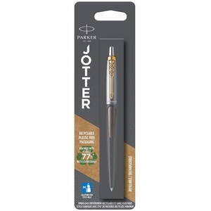 Ручка кулькова автоматична синя 1 мм, серія: JOTTER 17 Grey Lacquer GT, в блістері 14 236 Parker