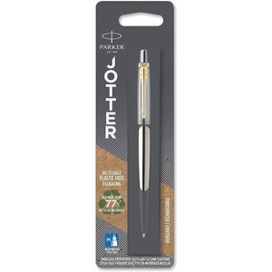 Ручка шариковая автоматическая синяя 1 мм, серия: JOTTER 17 Stainless Steel CT, в блистере 16 036 Parker