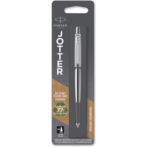 Ручка гелева автоматична чорна 0,7 мм, серія JOTTER 17 Stainless Steel CT, в блістері 16 166 Parker