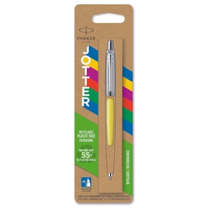 Ручка шариковая автоматическая синяя 1 мм, серия: JOTTER 17 Originals Yellow CT, в блистере 15336 Parker