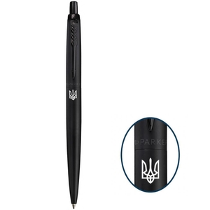 Ручка кулькова автоматична синя 1 мм, серія: JOTTER 17 XL UKRAINE Monochrome Black BT 12432_TR Parker