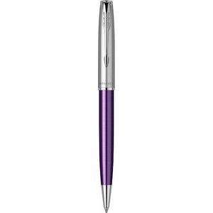 Ручка шариковая автоматическая поворотная черная 1 мм серия: SONNET 17 Essentials Metal & Violet Lacquer CT 83 432 Parker