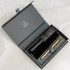 Ручка перьевая синяя, тонкое перо F+2 чехла, серия: SONNET 17 SE Cisele Gold GT 68 611b24 Parker