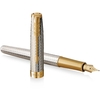 Ручка перова синя, тонке перо F + чохол, серія: SONNET 17 Silver Mistral GT 88 611b24 Parker
