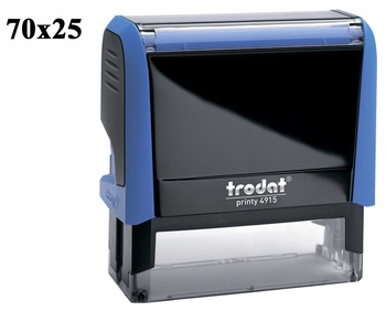 Оснащення до штампу пластикове 70х25 мм TRODAT Printy 4915 колір корпусу: синій