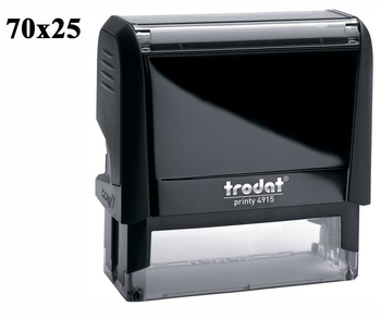 Оснащення до штампу пластикове 70х25 мм TRODAT Printy 4915 колір корпусу: чорний