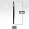 Ручка шариковая автоматическая синяя 1 мм, серия: JOTTER 17 XL Monochrome Black BT, в блистере 12436 Parker