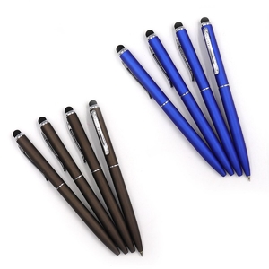 Ручка кулькова автоматична синя 1 мм, зі стилусом, мікс Premier-Touch Pen 2929+2930 754439 Luxor