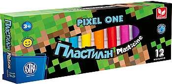 Пластилін восковий, 12 кольорів 150 г Pixel One 303221005 Школярик
